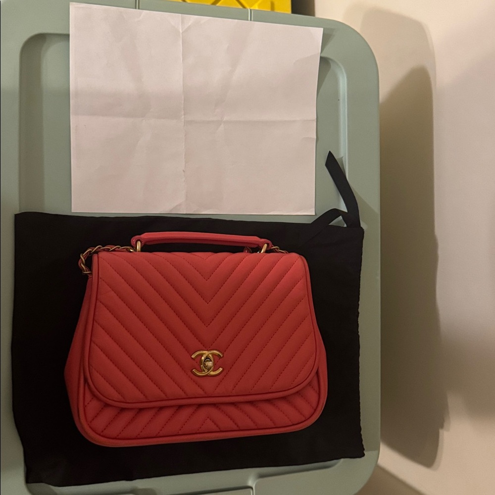 CHANEL Lambskin Chevron Crossbody Bag - Picture 12 of 13